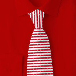 Indonesia Flag Brick Pattern ネクタイ