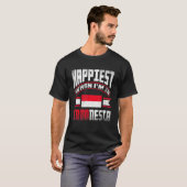 Indonesia Indonesian Flag Happiest When Im In Indo Tシャツ (正面フル)