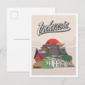 Indonesia Travel ポストカード (正面/裏面)