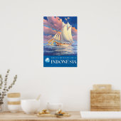 Indonesia Travel Poster Bugis People Art Buginese  ポスター (キッチン)