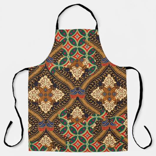 Indonesian batik motifs with very distinctive plan エプロン (正面)