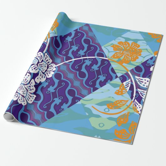 Indonesian batik motifs with very distinctive plan ラッピングペーパー (アンロールド)