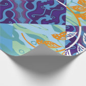 Indonesian batik motifs with very distinctive plan ラッピングペーパー (角)