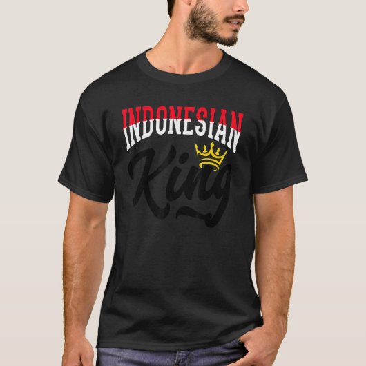 Indonesian King Indonesia Indonesian Indonesia Fla Tシャツ (正面)