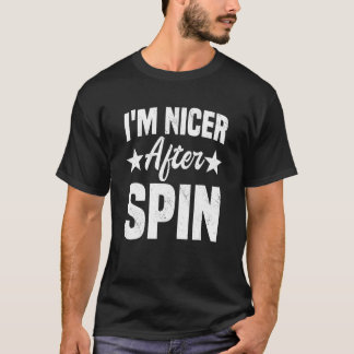 Indoor Cycling Instructor Stationary Bike Nicer Af Tシャツ