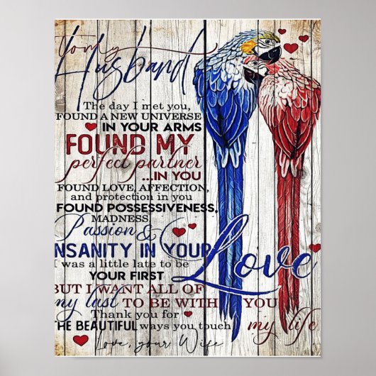 Indoor Decor | Customized Gift For Husband ポスター (正面)