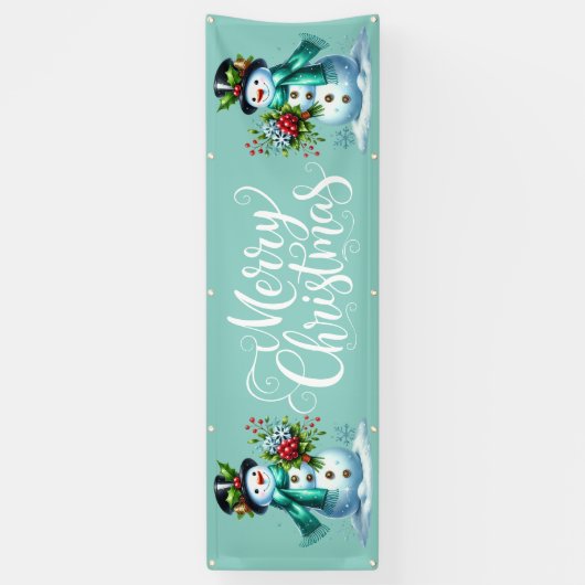 Indoor Outdoor Custom Banner-Merry Christmas 横断幕 (縦)