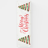 Indoor Outdoor Custom Banner-Merry Christmas 横断幕 (縦)