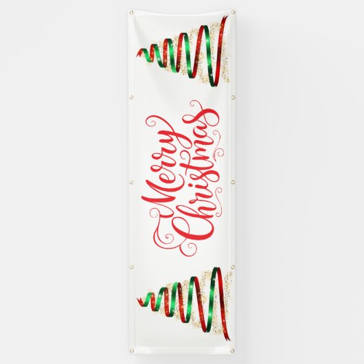 Indoor Outdoor Custom Banner-Merry Christmas 横断幕 (縦)