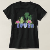 Indoor Plants Monstera Snake Plant Chinoiserie Pot Tシャツ (デザイン正面)