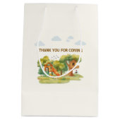 Indoor playground birthday party ミディアムペーパーバッグ (裏面)