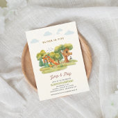 Indoor playground birthday party invitation 招待状