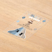 Indoor Slide Park Boys Playground Birthday Party アクリル招待状 (レイダウン)