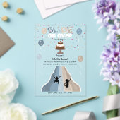 Indoor Slide Park Boys Playground Birthday Party アクリル招待状 (インサイチュ (ウェディング))