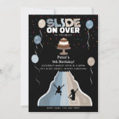 Indoor Slide Park Boys Playground Birthday Party 招待状 (正面)