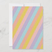 Indoor Slide Park Girls Playground Birthday Party 招待状 (裏面)