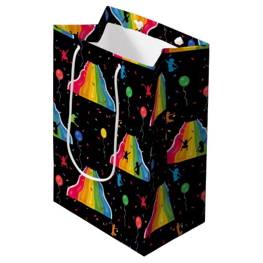 Indoor Slide Park Kids Playground ミディアムペーパーバッグ (正面アングル)