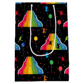 Indoor Slide Park Kids Playground ミディアムペーパーバッグ (裏面)