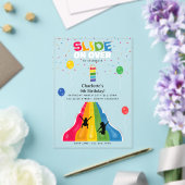 Indoor Slide Park Kids Playground Birthday Party アクリル招待状 (インサイチュ (ウェディング))