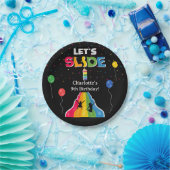 Indoor Slide Park Kids Playground Birthday Party ペーパープレート (パーティー)