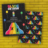 Indoor Slide Park Kids Playground Birthday Party 招待状