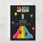 Indoor Slide Park Kids Playground Birthday Party 招待状 (正面)