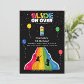 Indoor Slide Park Kids Playground Birthday Party 招待状 (スタンド正面)