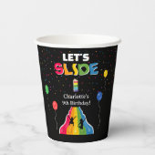 Indoor Slide Park Kids Playground Birthday Party 紙コップ (裏面)