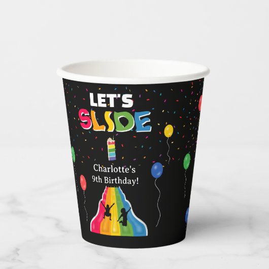 Indoor Slide Park Kids Playground Birthday Party 紙コップ (正面)