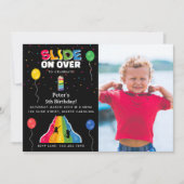 Indoor Slide Park Kids Playground Birthday Photo 招待状 (正面)