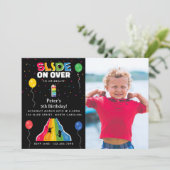 Indoor Slide Park Kids Playground Birthday Photo 招待状 (スタンド正面)