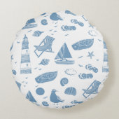 Indoor Throw Pillow ラウンドクッション (裏面)