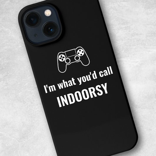 Indoorsyと呼ぶI'm What's You'd Indoorsy - Gamer Custo iPhoneケース
