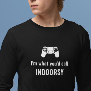 Indoorsy Customizable Gamerとお呼びします。 Tシャツ