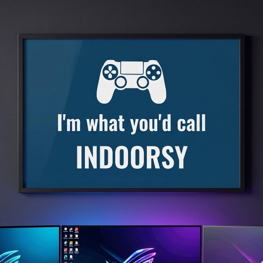 Indoorsy Customizable Gamer'sと呼ぶ ポスター