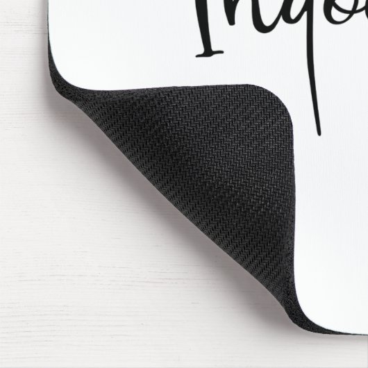 Indoorsy Script Funny  マウスパッド (コーナー)