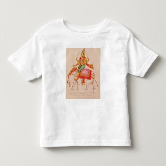 Indraの象で乗っている嵐の神 トドラーTシャツ (正面)