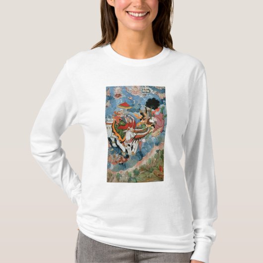 Indra、c.1590のKrishnaの戦闘 Tシャツ (正面)