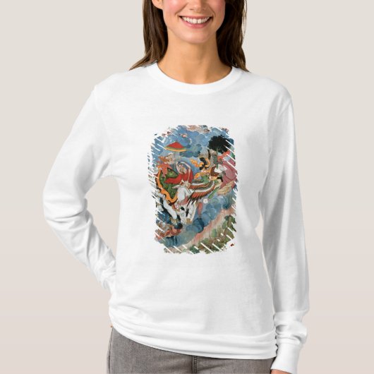 Indra、c.1590のKrishnaの戦闘 Tシャツ (正面)