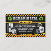 Industrial and Bilingual Scrap Metal Business Card 名刺 (正面)