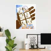 Industrial Arts Jobs 1936 WPA ポスター (ホームオフィス)