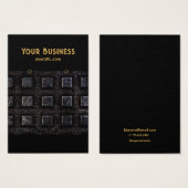 Industrial Black 2 Earring Holder Display Cards (正面&裏面)
