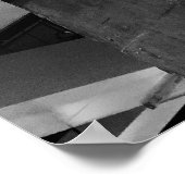 Industrial Black and White Neon Coffee Sign Poster ポスター (角)