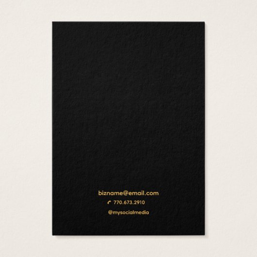 Industrial Black Earring Holder Display Cards (裏面)