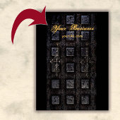 Industrial Black Earring Holder Display Cards