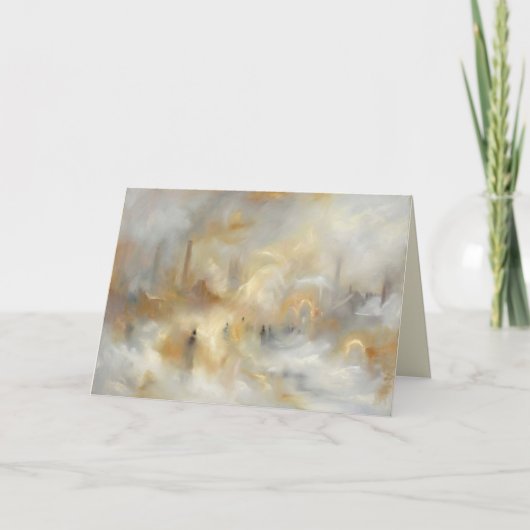 Industrial Cityscape Romantic Style Greeting Card シーズンカード (正面)