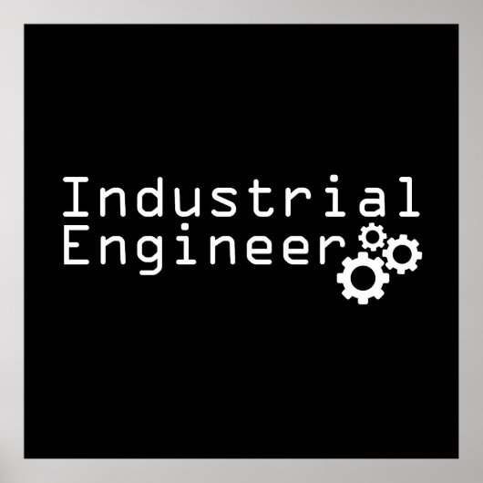 Industrial Engineering Funny Engineer ポスター (正面)