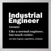 Industrial Engineering Funny Engineer ポスター (正面)