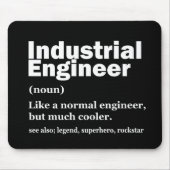 Industrial Engineering Funny Engineer マウスパッド (正面)