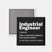 Industrial Engineering Funny Engineer マグネット (正面/裏面)